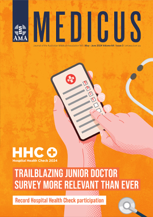 Cover image of the May - June 2024 edition of Medicus.